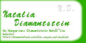 natalia diamantstein business card